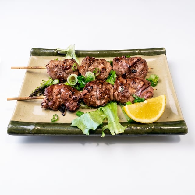 Chicken Heart Skewers.